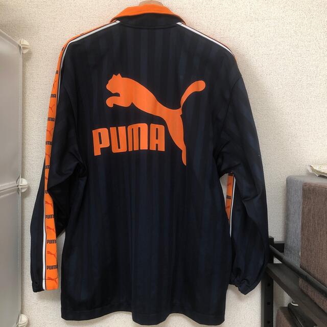 PUMA(プーマ)のPUMA ジャージ　オレンジ×ネイビー　上のみ スポーツ/アウトドアのサッカー/フットサル(ウェア)の商品写真