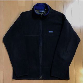 パタゴニア(patagonia)のパタゴニア メンズ　フリースジャケット M ブラック　アメリカ製　貴重なPEF(ブルゾン)