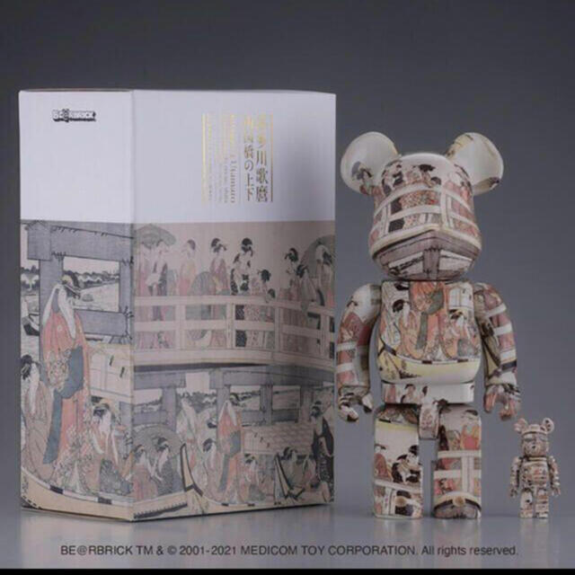 その他BE@RBRICK 喜多川歌麿「両国橋の上下」 100% ＆ 400%