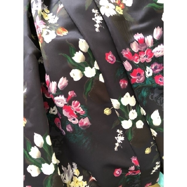 seventen ケイタマルヤマ　セブンテン 夜の花  プリントフレアスカート レディースのスカート(ロングスカート)の商品写真