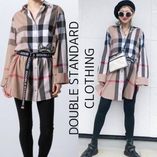 ダブルスタンダードクロージング(DOUBLE STANDARD CLOTHING)のDOUBLE STANDARD CLOTHING チェック シャツ ワンピース(シャツ/ブラウス(長袖/七分))