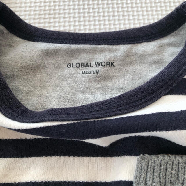 GLOBAL WORK(グローバルワーク)の☆グローバルワーク☆ボーダーロンT キッズ/ベビー/マタニティのキッズ服男の子用(90cm~)(Tシャツ/カットソー)の商品写真