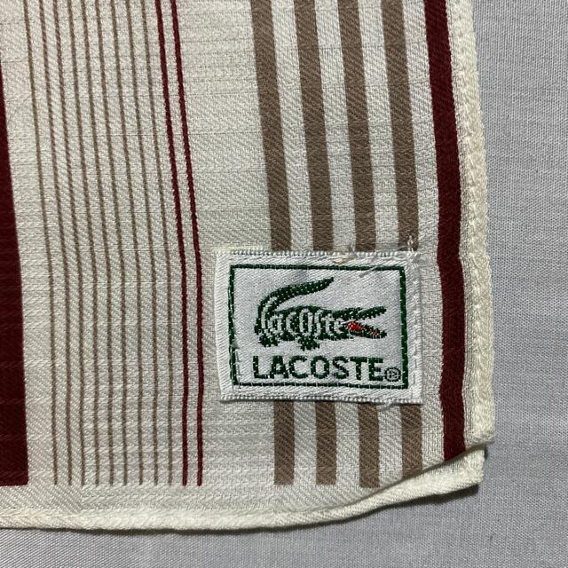 LACOSTE(ラコステ)のラコステ　ハンカチ　未使用品　#1164 レディースのファッション小物(ハンカチ)の商品写真