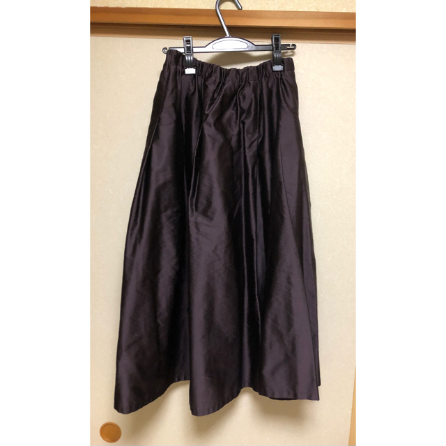 専用 IENA AIDA タフタスカート ボルドー サイズ36 5