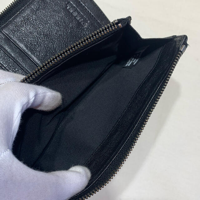DIESEL(ディーゼル)のDIESEL ディーゼル 長財布 レザー 黒 ブラック メンズのファッション小物(長財布)の商品写真