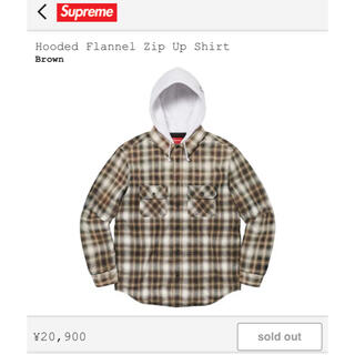 シュプリーム(Supreme)のSupreme Hooded Flannel Zip Up Shirt L(シャツ)