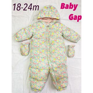 ベビーギャップ(babyGAP)のBabyGap ベビーギャップ ダウン ジャンプスーツ ウェア 90cm 花柄(ジャケット/コート)