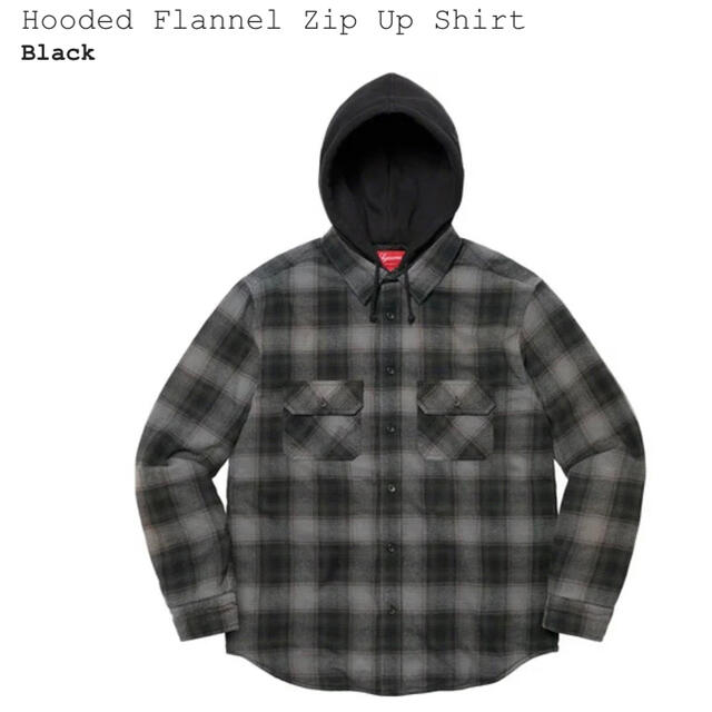 Supreme Hooded Flannel Zip Up Shirt