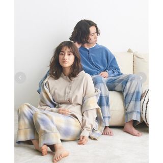 スナイデル(SNIDEL)の【新品未使用】SNIDEL HOME スナイデルホーム☆ネルチェックロングパンツ(ルームウェア)