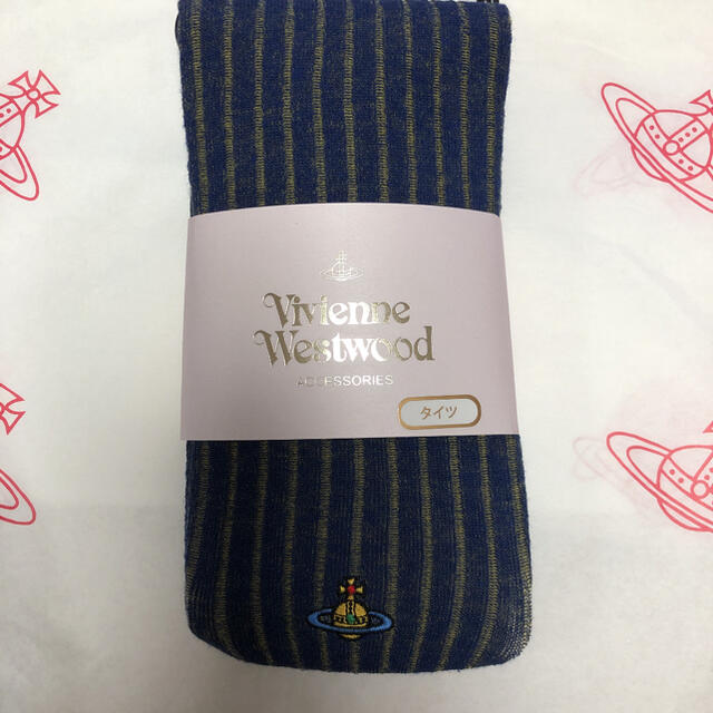 Vivienne Westwood(ヴィヴィアンウエストウッド)のVivienne Westwood　ブルー×グリーンタイツ＆ブラックレギンス2足 レディースのレッグウェア(タイツ/ストッキング)の商品写真