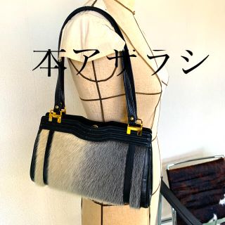 お値下げ⇒6800☆☆希少‼️本アザラシのワンショルダーバック　未使用品‼️☆☆