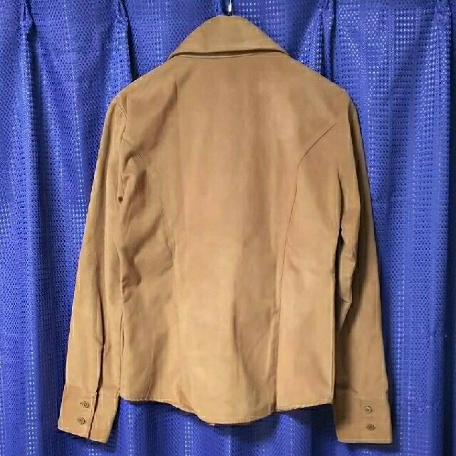 ミリタリー サファリ シャツジャケット プリンセスライン 裾ラウンド M   レディースのジャケット/アウター(ミリタリージャケット)の商品写真