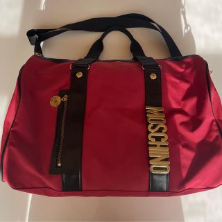 モスキーノ(MOSCHINO)のモスキーノ　ボストンバッグ　赤(ボストンバッグ)