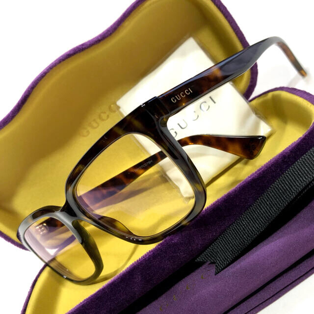 Gucci(グッチ)の売約済　グッチ　度付きメガネ　セルフレーム　蜂　鼈甲/グッチ　眼鏡　度付き　蜂 メンズのファッション小物(サングラス/メガネ)の商品写真