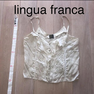 LINGUA FRANCA - ☆lingua franca シルクキャミソール