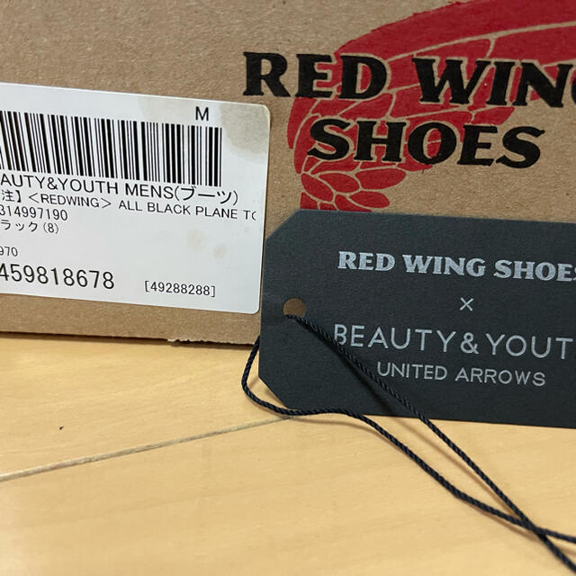 REDWING(レッドウィング)の新品未使用　レア　レッドウイング　別注ブラックスエードブーツ メンズの靴/シューズ(ブーツ)の商品写真