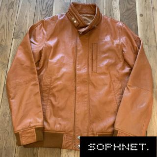 ソフ(SOPH)のソフ ネット　SOPH  NET レザー　シングル　ライダース ジャケット　L(レザージャケット)