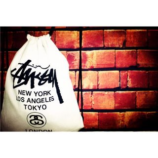 ステューシー(STUSSY)のSTUSSY ステューシー ナップサック ホワイト(バッグパック/リュック)