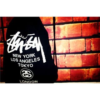 ステューシー(STUSSY)のSTUSSY ステューシー ナップサック ブラック(バッグパック/リュック)