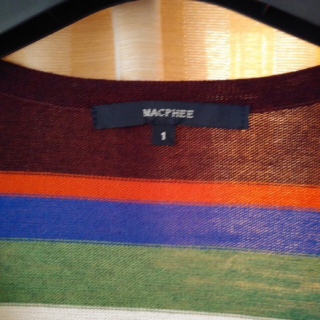 MACPHEE(マカフィー)のMACPHEE ボーダーニットワンピース レディースのワンピース(ひざ丈ワンピース)の商品写真