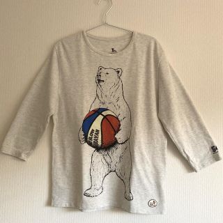 【go slow caravan】鹿の子クマ　七分袖シャツ★M size(Tシャツ/カットソー(七分/長袖))