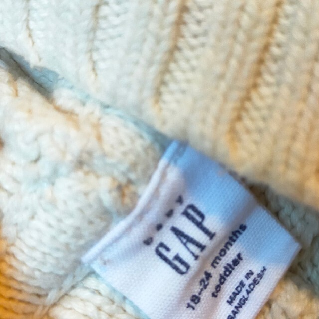 babyGAP(ベビーギャップ)のベビーギャップ くま ポンチョ キッズ/ベビー/マタニティのキッズ服女の子用(90cm~)(カーディガン)の商品写真