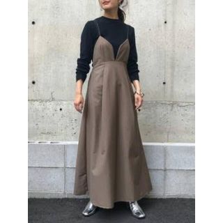 アメリヴィンテージ(Ameri VINTAGE)のにこぷん様専用 ⭐︎新品⭐︎ アンジェム フレアキャミワンピース 茶(ロングワンピース/マキシワンピース)