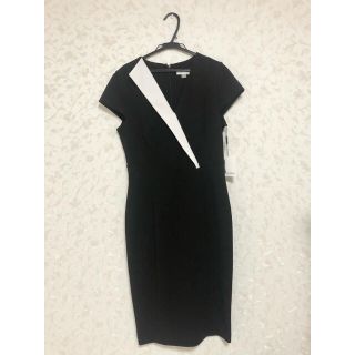 カルバンクライン(Calvin Klein)の【美品】Calvin Klein ワンピース(ひざ丈ワンピース)