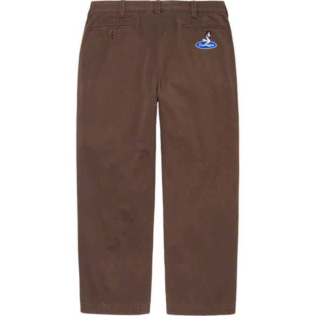 30 茶 supreme pin up chino pant brown 新品