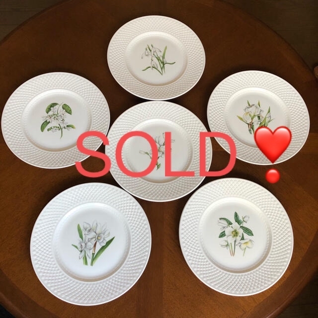 超目玉枠】 【レア美品】スポード ☆MANSARD☆白い花シリーズ 6枚 食器