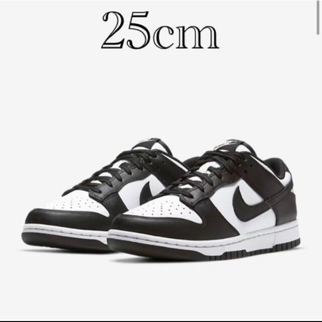 25cm dunk low パンダ　panda ロー　ダンクロースニーカー