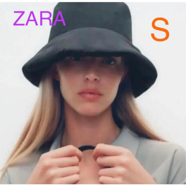 ZARA(ザラ)の新品未使用 ZARA キルティングバケットハット 帽子 キャップ レディースの帽子(ハット)の商品写真