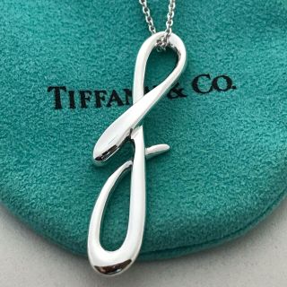 ティファニー(Tiffany & Co.)のTiffany ボリュームイニシャルf ロング チェーンネックレス美品希少(ネックレス)