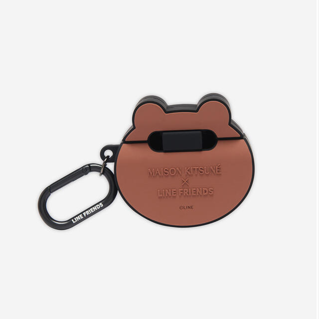 MAISON KITSUNE'(メゾンキツネ)の【新品】メゾンキツネ×ラインフレンズ BROWN AirPodsケース スマホ/家電/カメラのスマホアクセサリー(その他)の商品写真