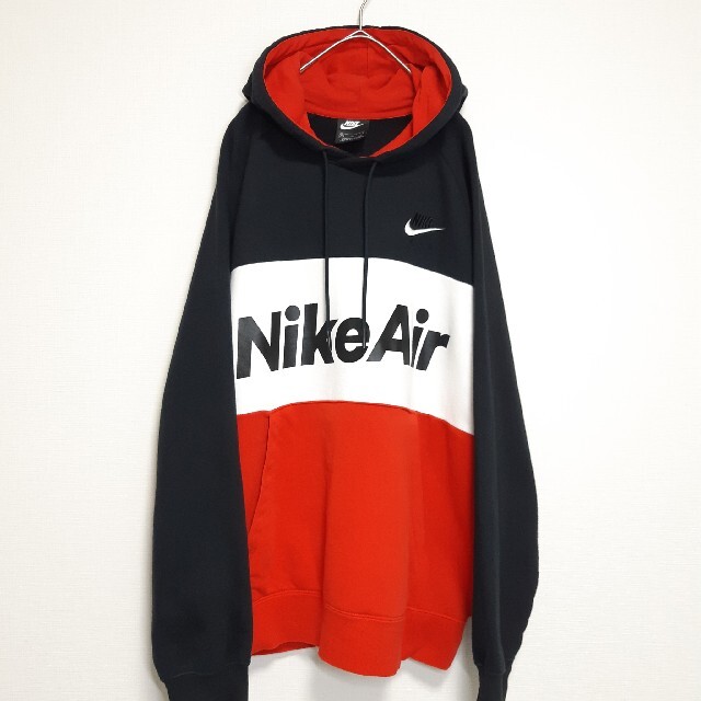 NIKE - NIKE AIR プルオーバー パーカー ビッグロゴ ビッグサイズ 黒