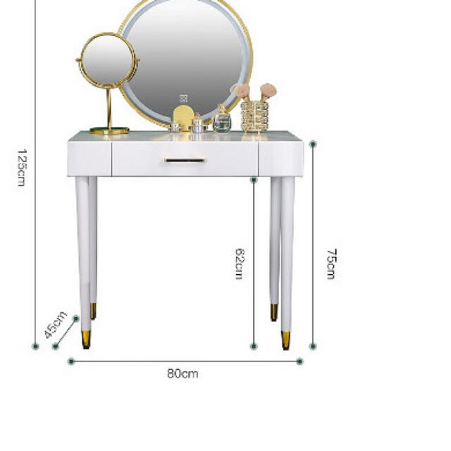 北欧風 ins話題 オシャレドレッサーミラーつき コスメデスク アンティーク風
