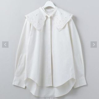 ビューティアンドユースユナイテッドアローズ(BEAUTY&YOUTH UNITED ARROWS)の＜6(ROKU)＞EMBROIDERY COLLAR BLOUSE/ブラウス(シャツ/ブラウス(長袖/七分))