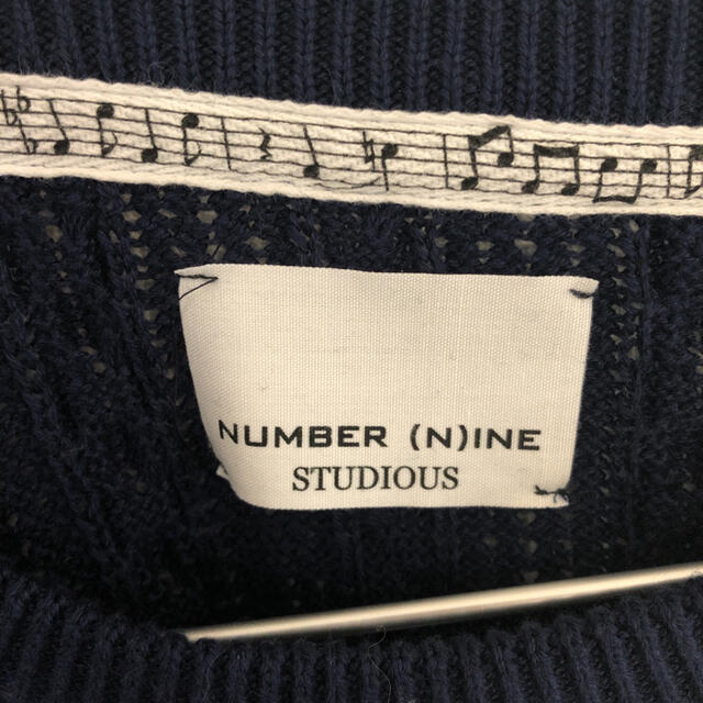 NUMBER (N)INE(ナンバーナイン)の【NUMBER (N)INE】STUDIOUS限定ファインコットンケーブルニット メンズのトップス(ニット/セーター)の商品写真