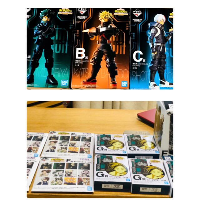 BANDAI(バンダイ)のヒロアカ一番くじ　ABCと他セット エンタメ/ホビーのフィギュア(アニメ/ゲーム)の商品写真