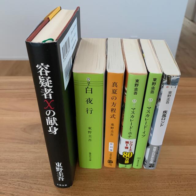 文藝春秋(ブンゲイシュンジュウ)の東野圭吾　本　6冊セット売り エンタメ/ホビーの本(文学/小説)の商品写真