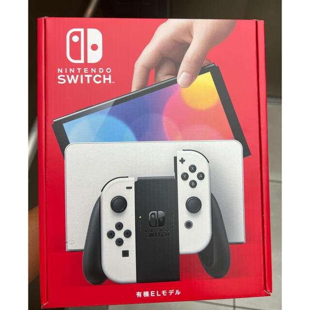 Nintendo Switch(ニンテンドースイッチ)の【24h以内発送】新品　Nintendo Switch 有機ELモデル ホワイト エンタメ/ホビーのゲームソフト/ゲーム機本体(家庭用ゲーム機本体)の商品写真