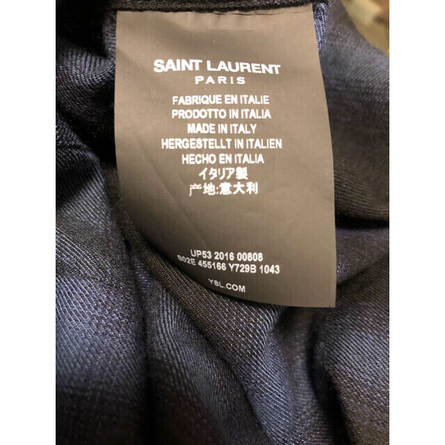 Saint Laurent(サンローラン)のサンローランパリ ネルシャツ シャツ  チェックシャツ セリーヌ　サンローラン メンズのトップス(シャツ)の商品写真