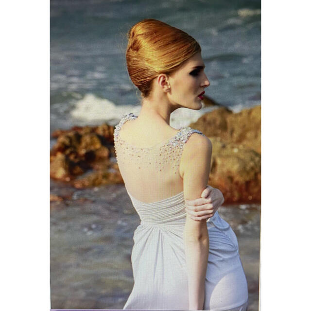 新品♥coniefox パーティーロングドレス シルバー系 レディースのフォーマル/ドレス(ロングドレス)の商品写真