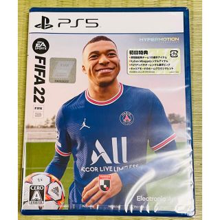 プレイステーション(PlayStation)の新品未開封◆PS5版　FIFA22 初回特典付　即発送(家庭用ゲームソフト)