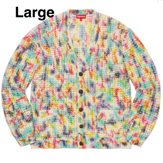 Supreme(シュプリーム)の【L】Supreme Waffle Knit Cardigan TieDye  メンズのトップス(カーディガン)の商品写真