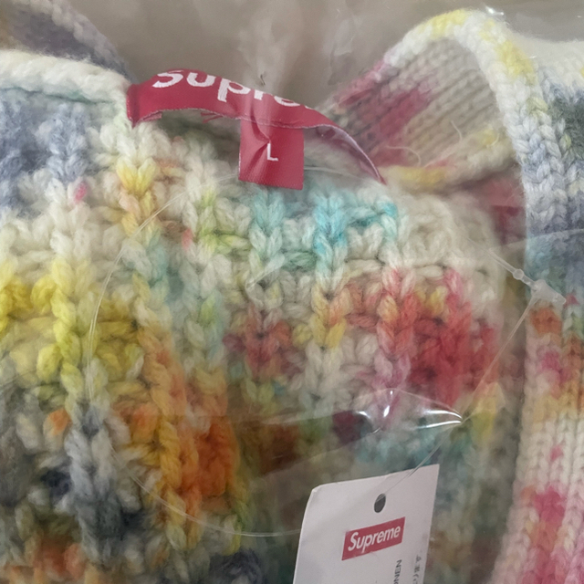 Supreme(シュプリーム)の【L】Supreme Waffle Knit Cardigan TieDye  メンズのトップス(カーディガン)の商品写真