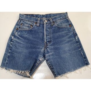 ゴーマルイチ(501)のlevis 501 ビンテージ 赤耳 カットオフ W28 リーバイス(デニム/ジーンズ)