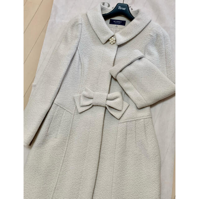 M'S GRACY(エムズグレイシー)のエムズグレイシー  リボンコート レディースのジャケット/アウター(ロングコート)の商品写真