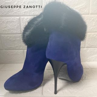 ジュゼッペザノッティ(GIUZEPPE ZANOTTI)の激レア GIUSEPPE ZANOTTI ヒール ミンクファー ブーティ(ブーティ)