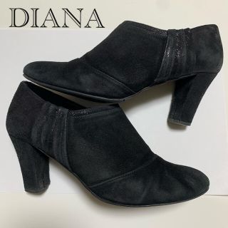 ダイアナ(DIANA)の【大人気】　DIANA スエード生地　ブーツヒール　チャックあり　22cm(ブーツ)